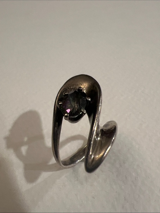 Jewelry - Sterling Silver Liquid Swirl Mystic Topaz Ring